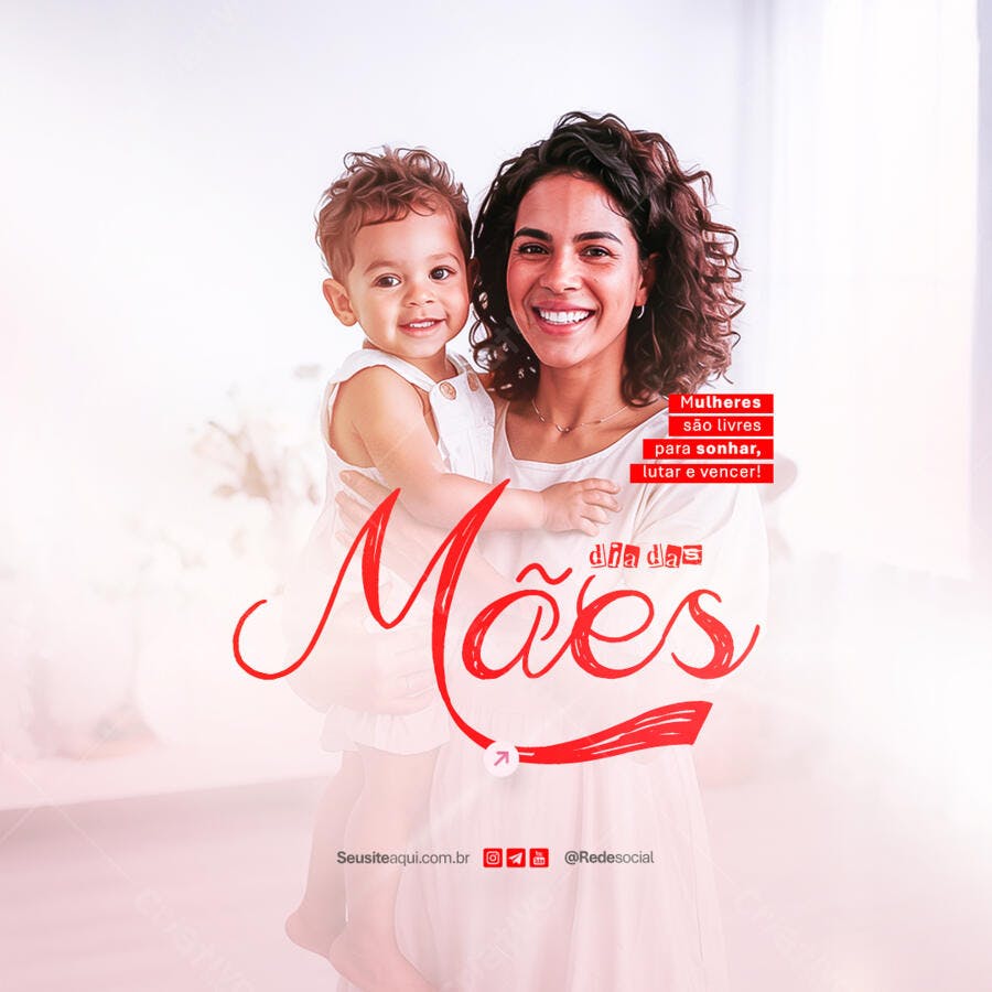 Post para o Dia das Mães PSD Editável