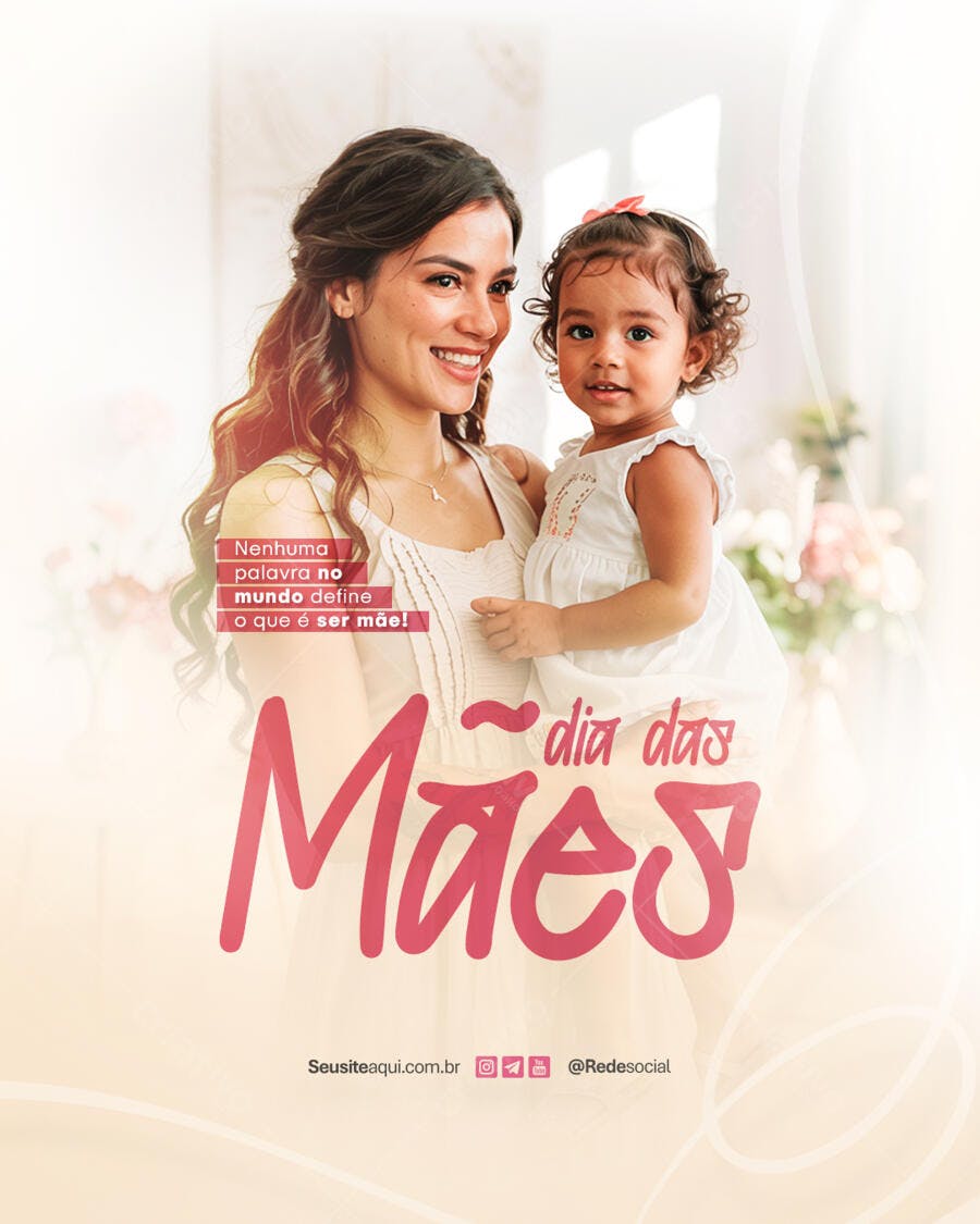 Flyer Dia das Mães PSD Editável