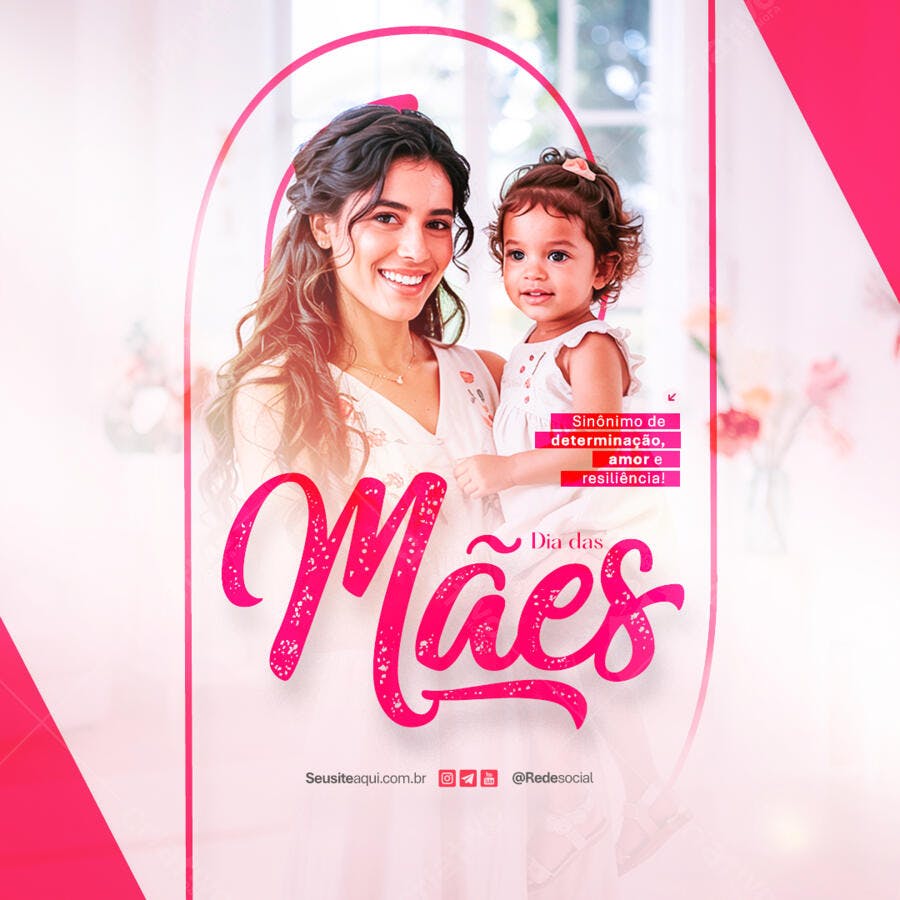Flyer Dia das Mães PSD Editável