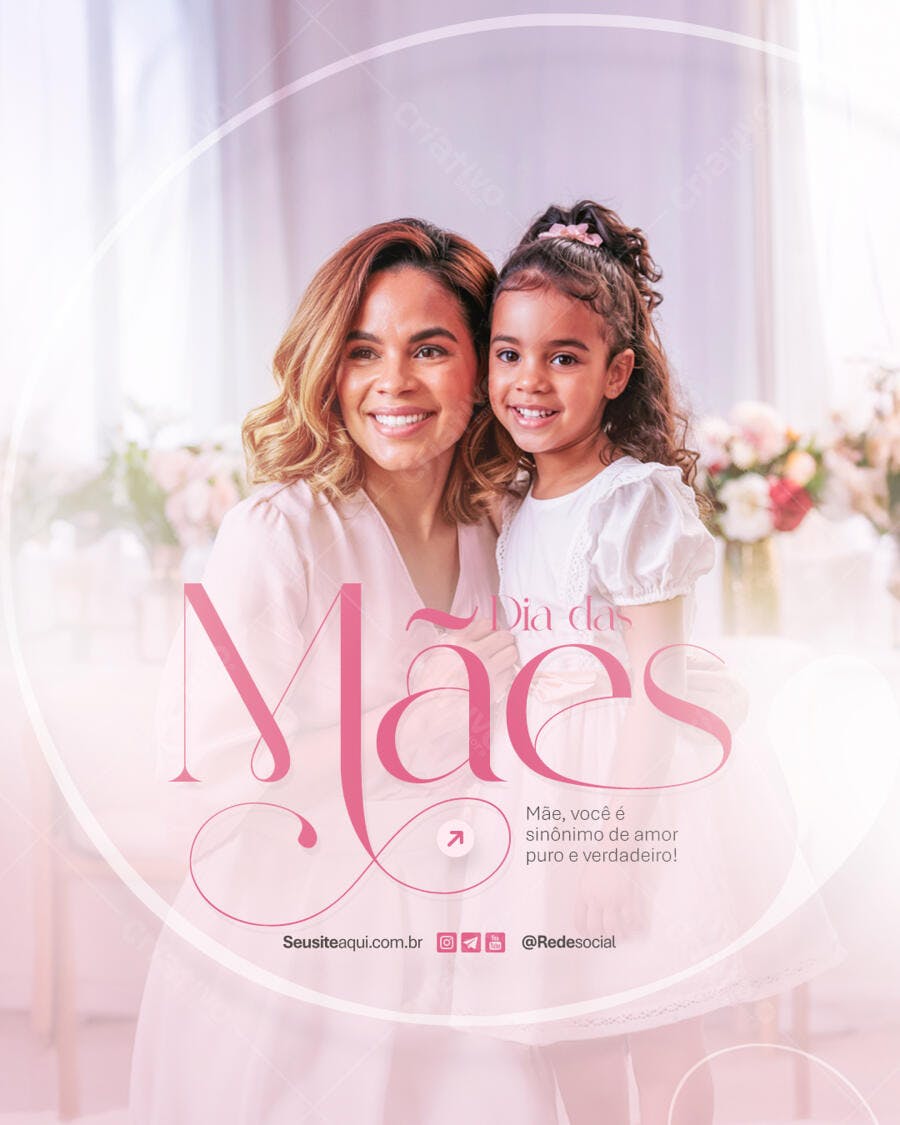 Flyer Dia das Mães PSD Editável
