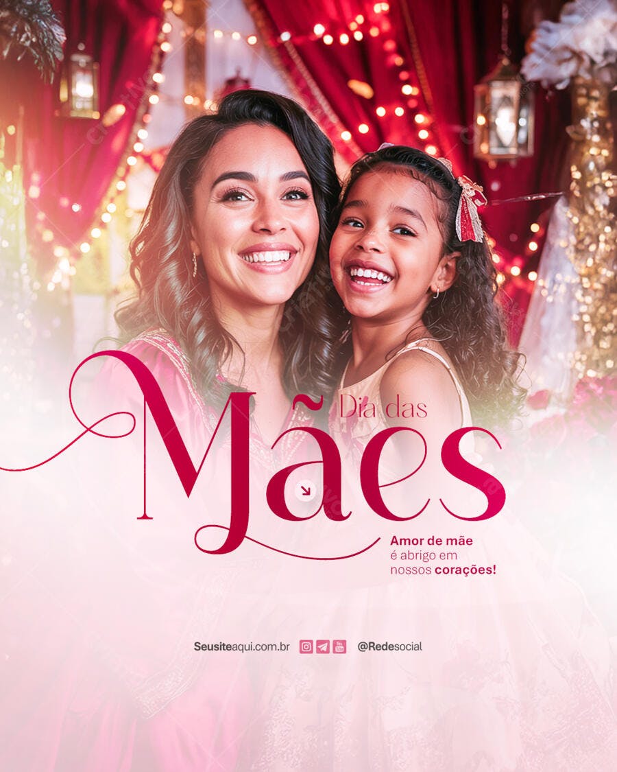 Flyer Dia das Mães PSD Editável