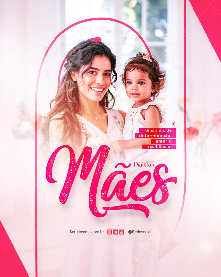 Flyer Dia das Mães PSD Editável