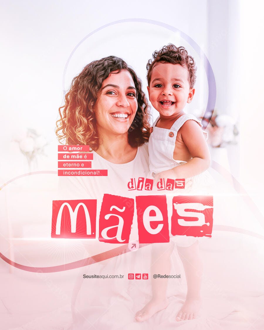 Flyer Dia das Mães PSD Editável