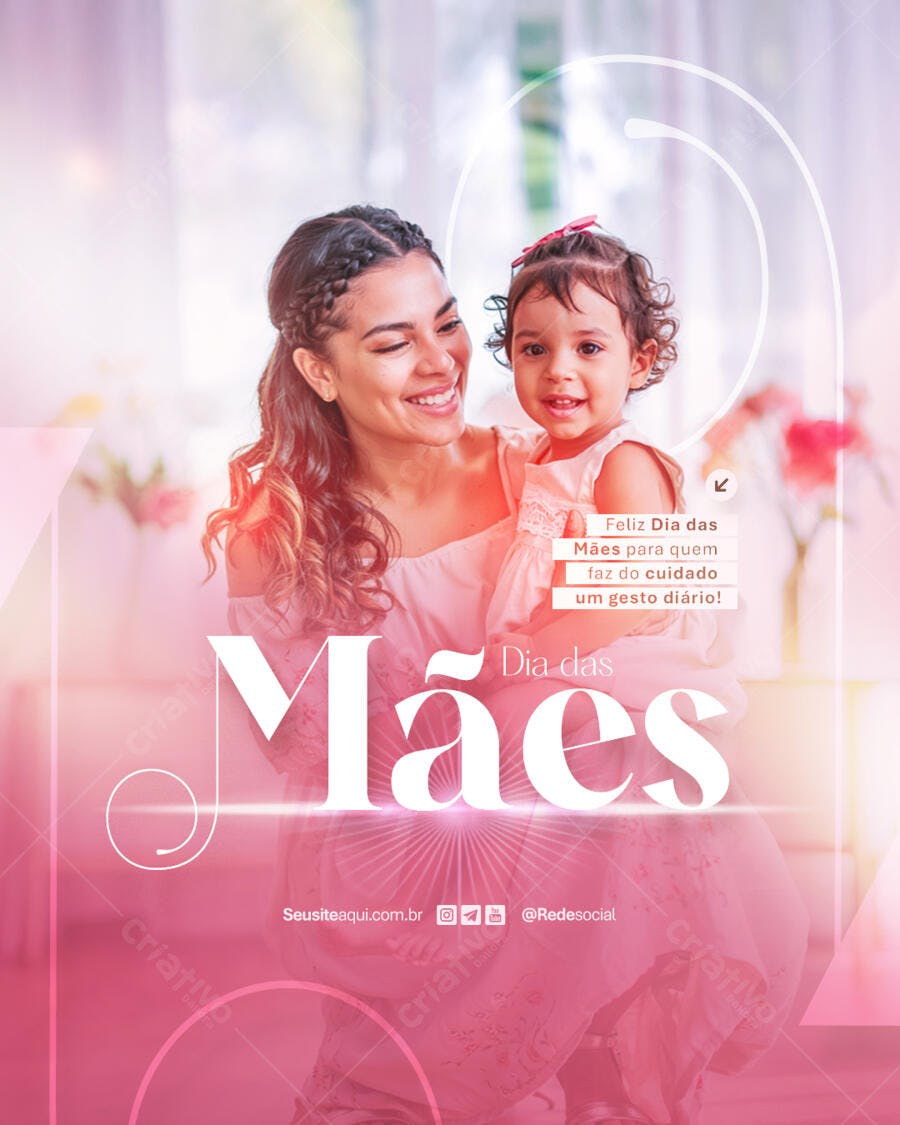 Postagem Dia das Mães PSD Editável