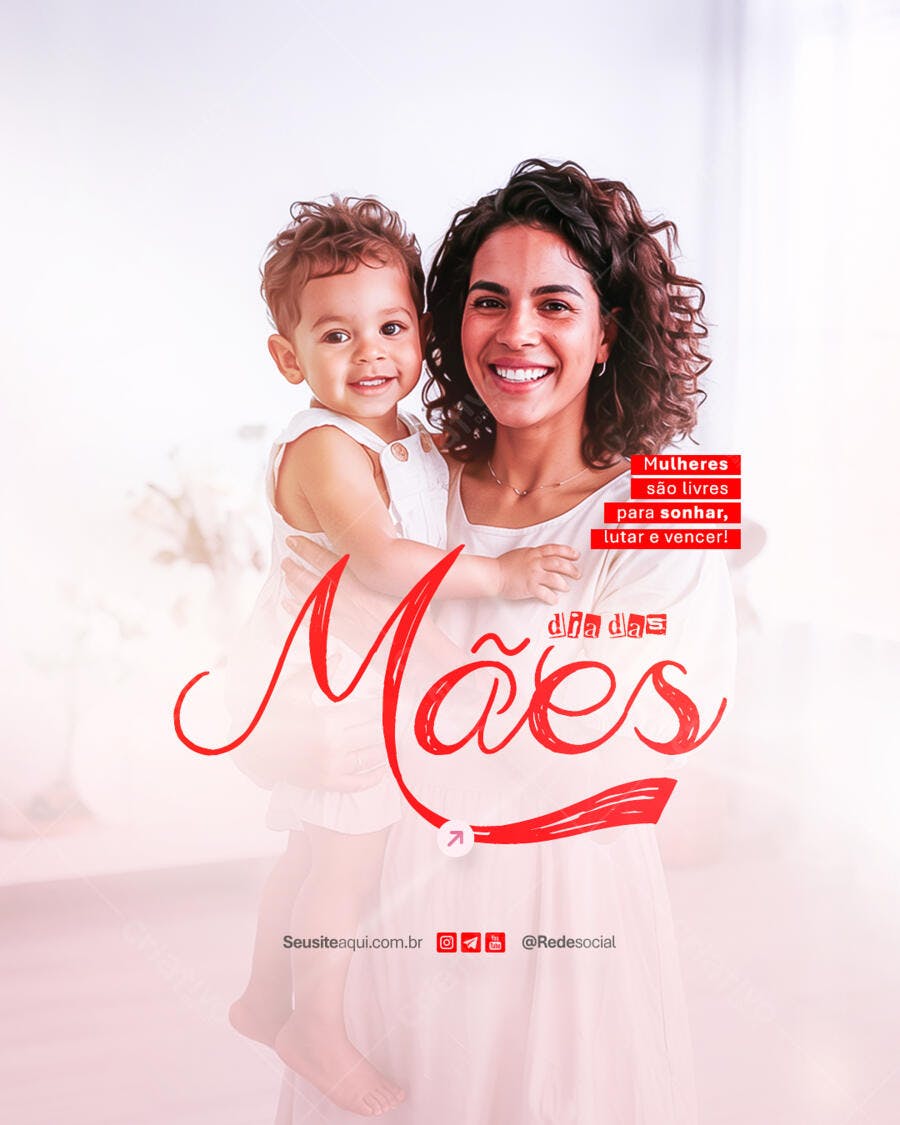 Postagem Dia das Mães PSD Editável