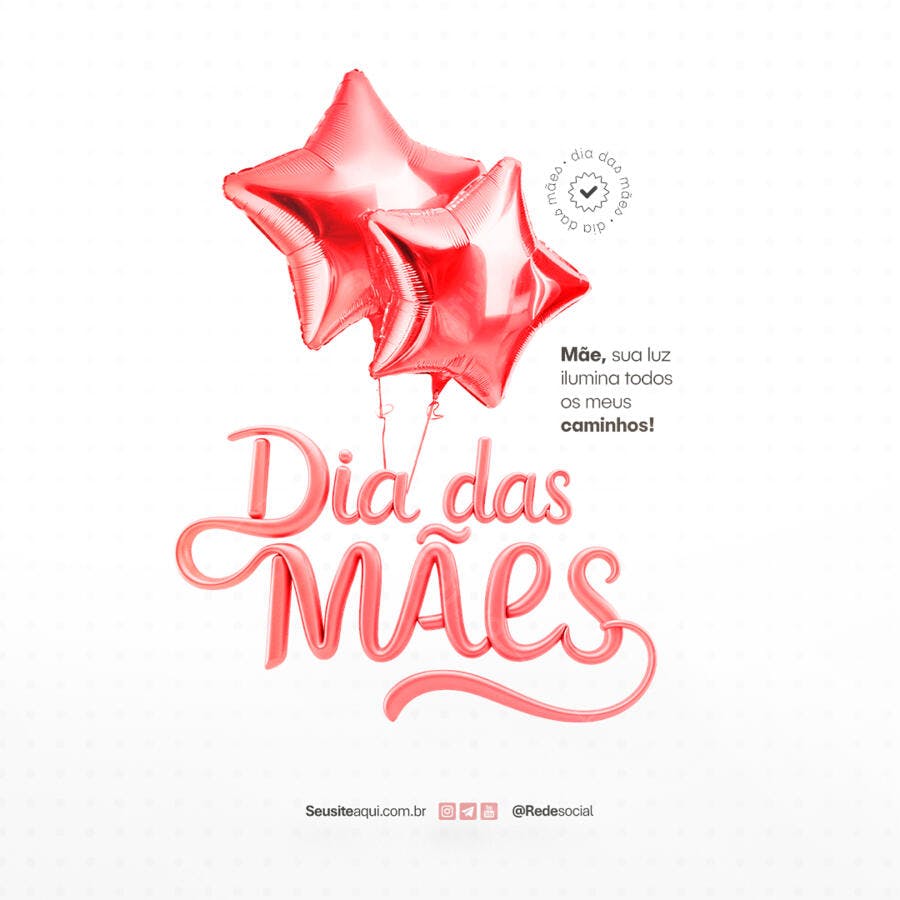 Postagem Dia das Mães PSD Editável