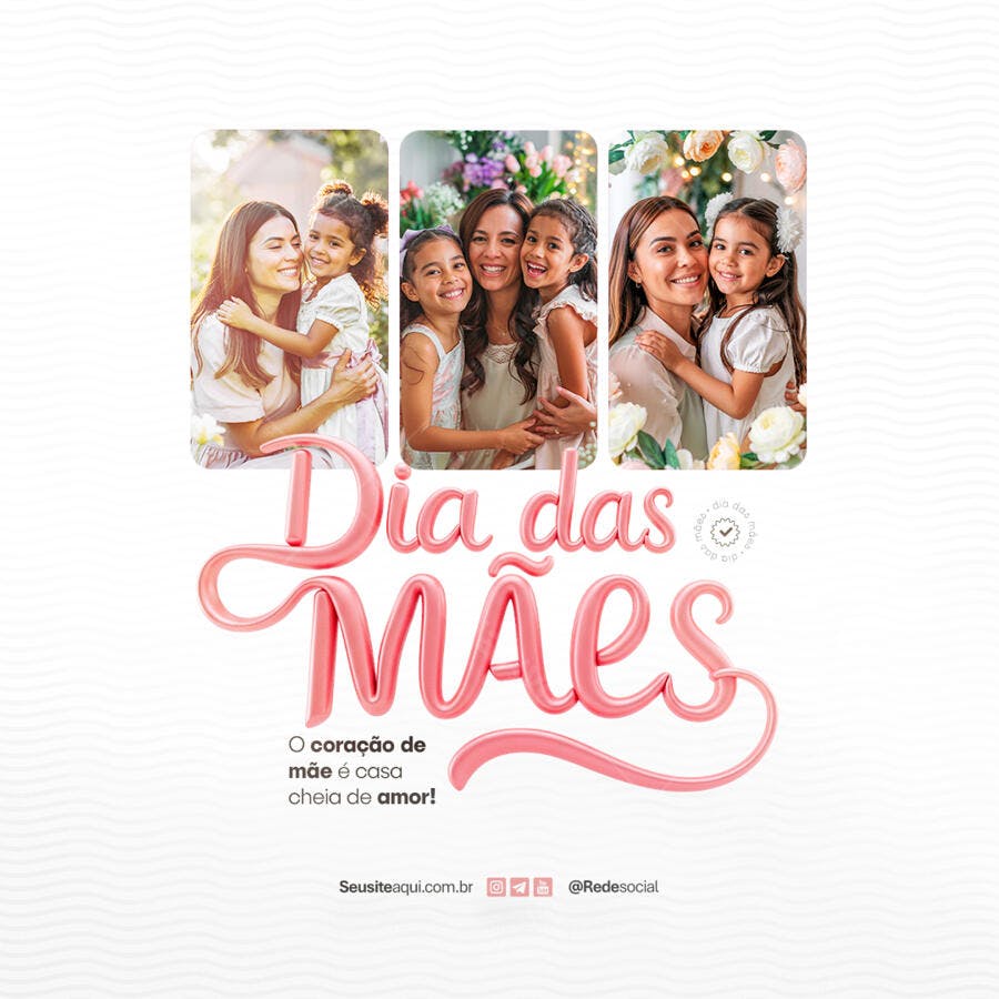 Postagem Dia das Mães PSD Editável