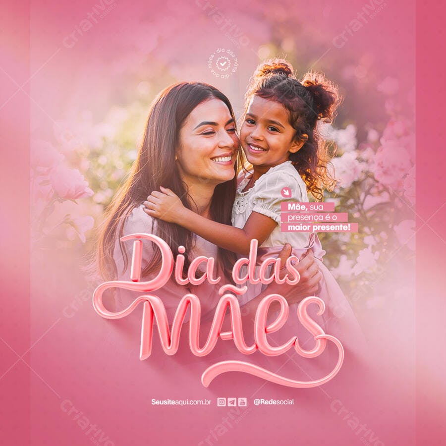 Postagem Dia das Mães PSD Editável