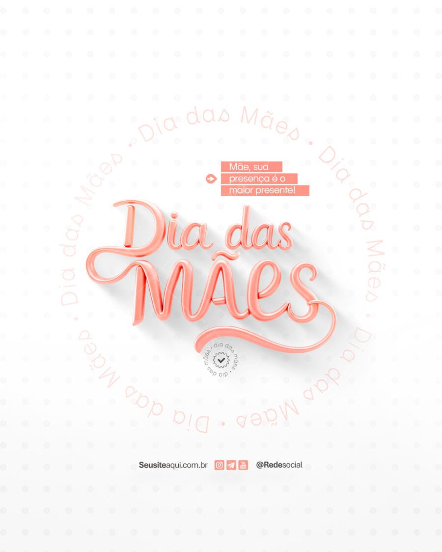 Postagem Dia das Mães PSD Editável