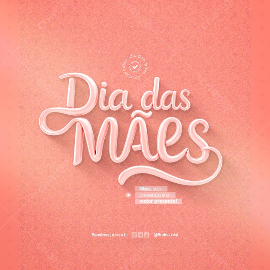 Postagem Dia das Mães PSD Editável