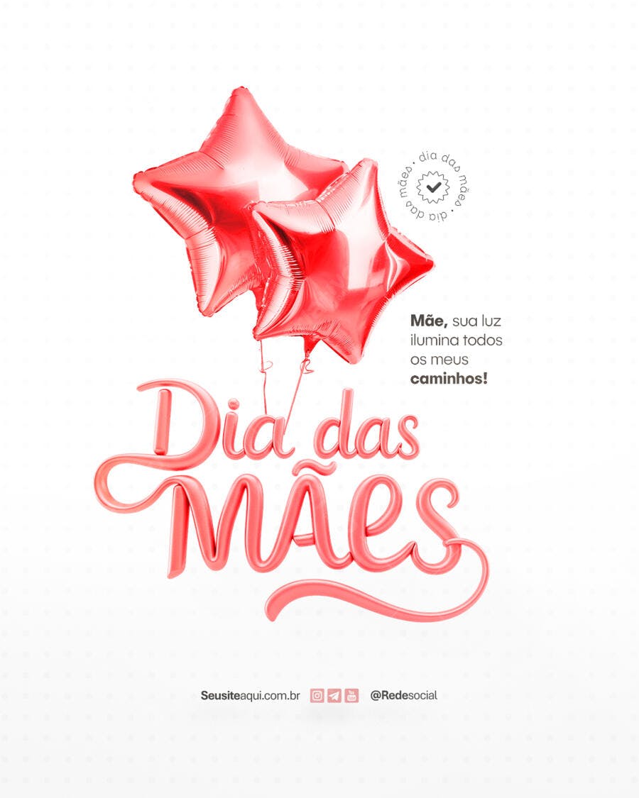 Postagem Dia das Mães PSD Editável