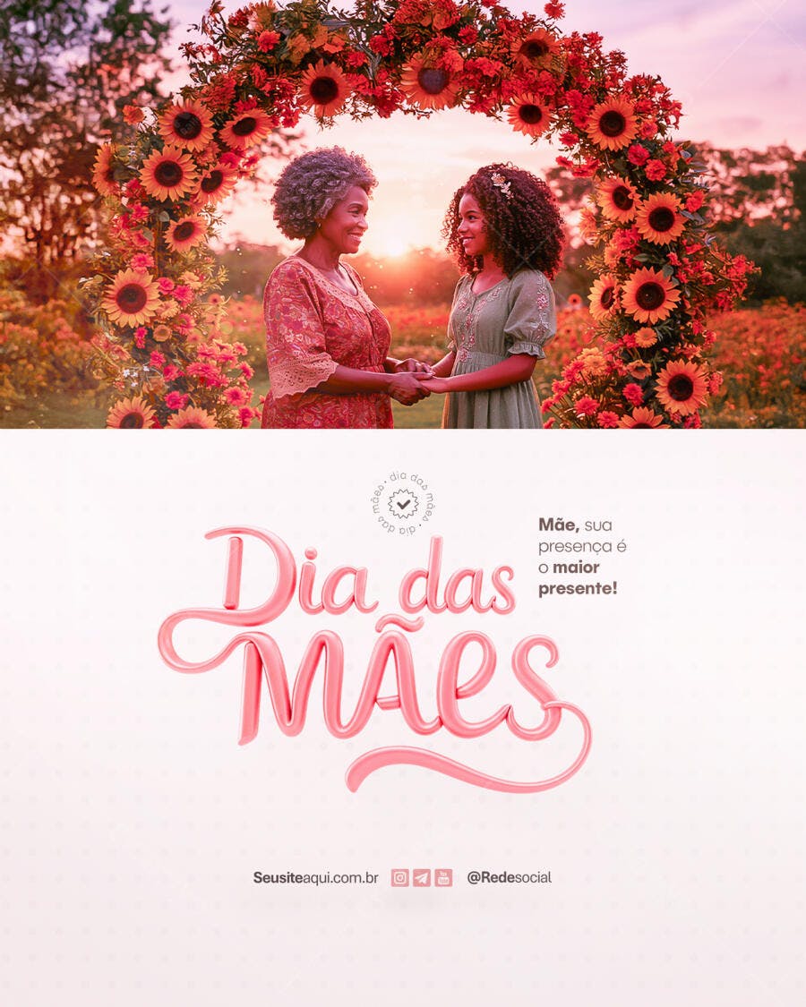 Flyer Dia das Mães PSD Editável