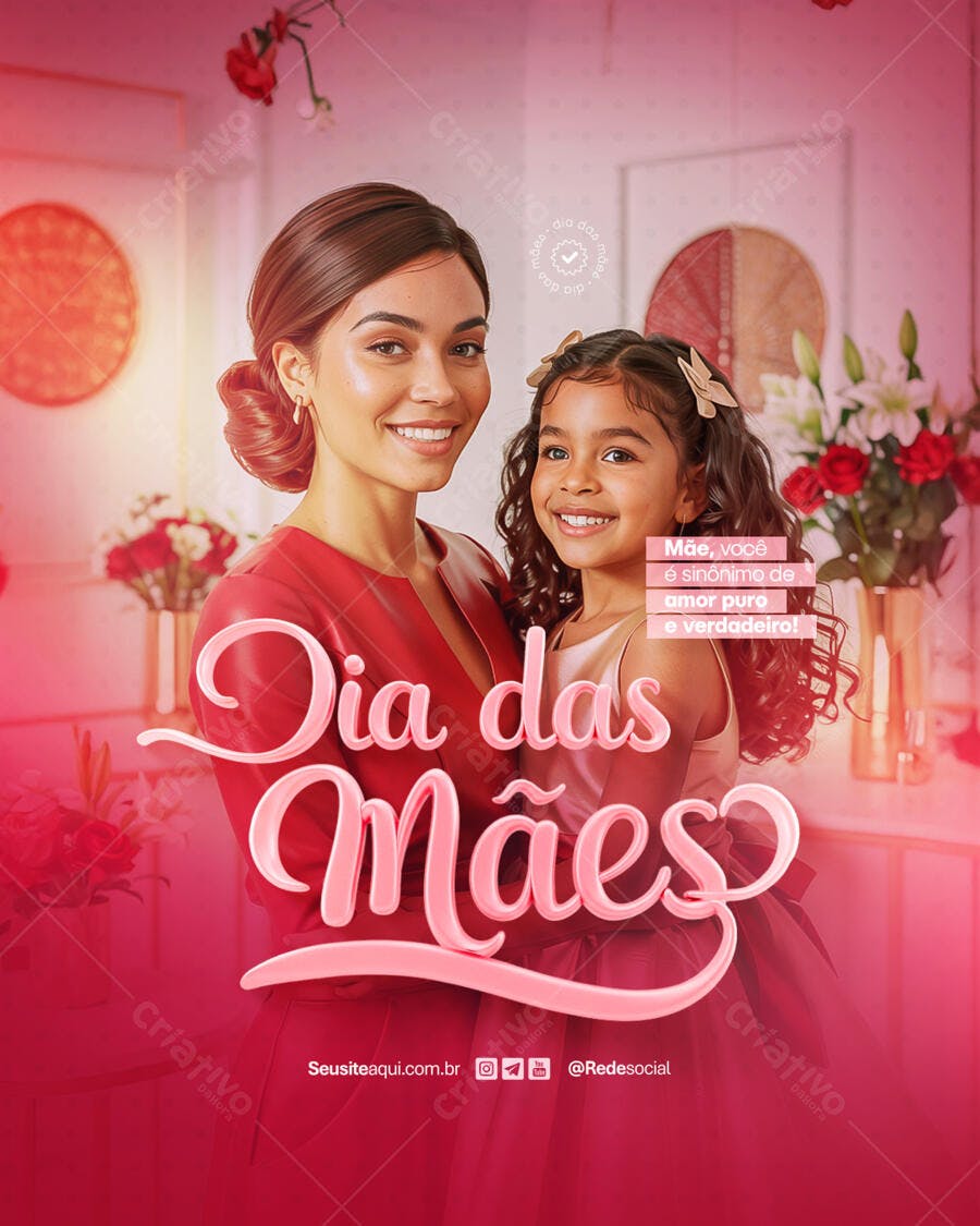 Flyer Dia das Mães PSD Editável