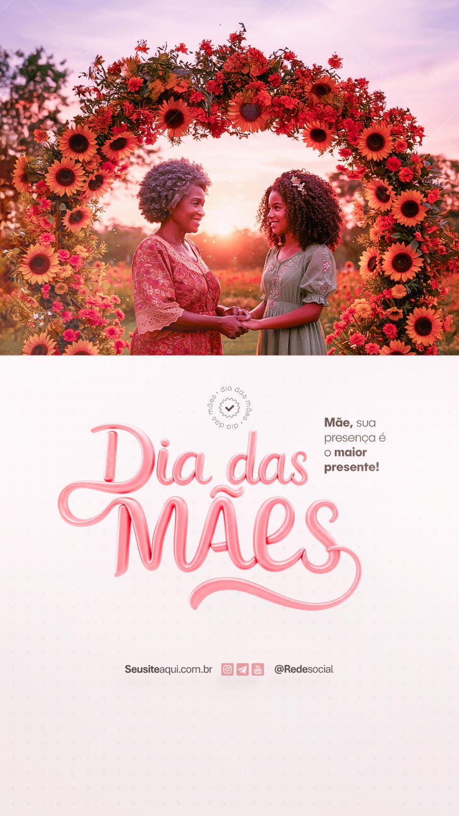 Flyer Dia das Mães PSD Editável