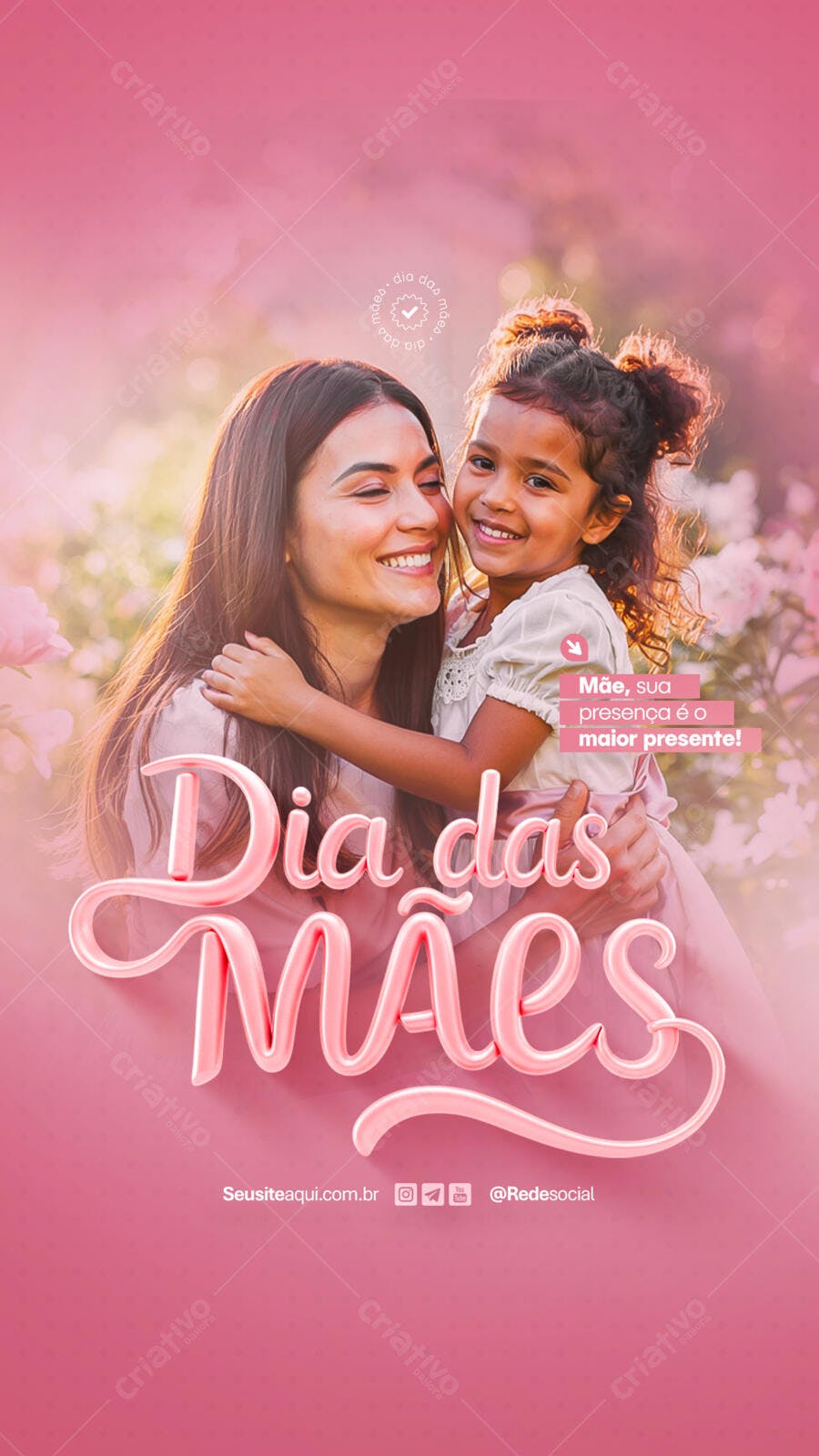 Flyer Dia das Mães PSD Editável
