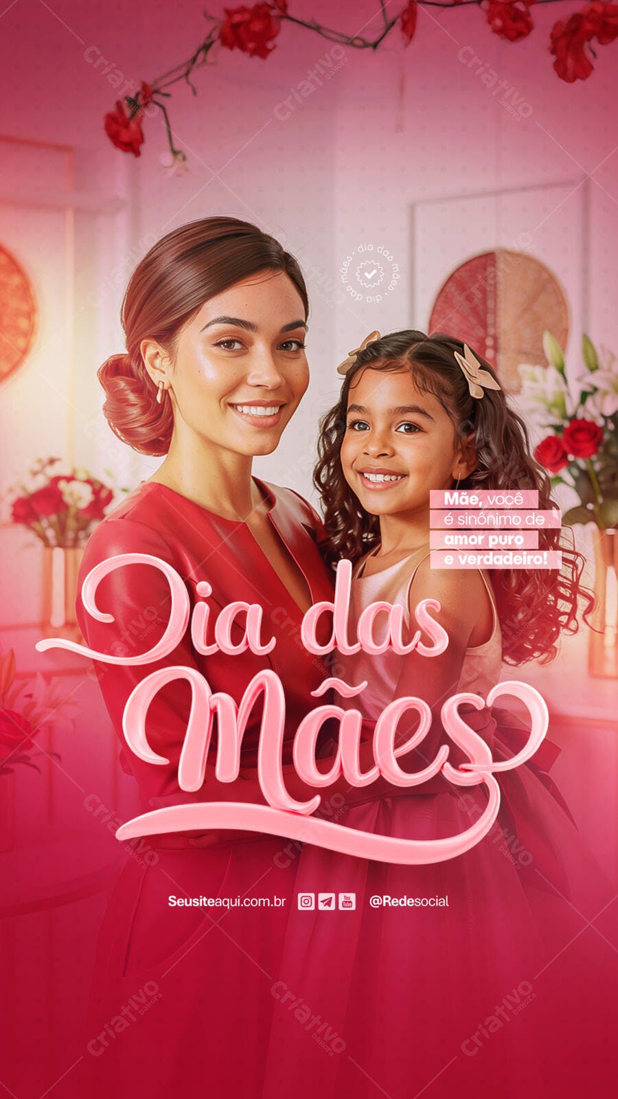 Flyer Dia das Mães PSD Editável