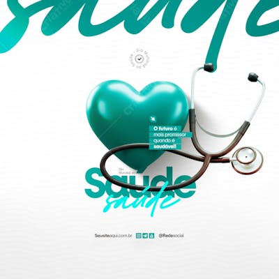 Dia Mundial da Saúde 7 de Abril Social Media PSD Editável (3)
