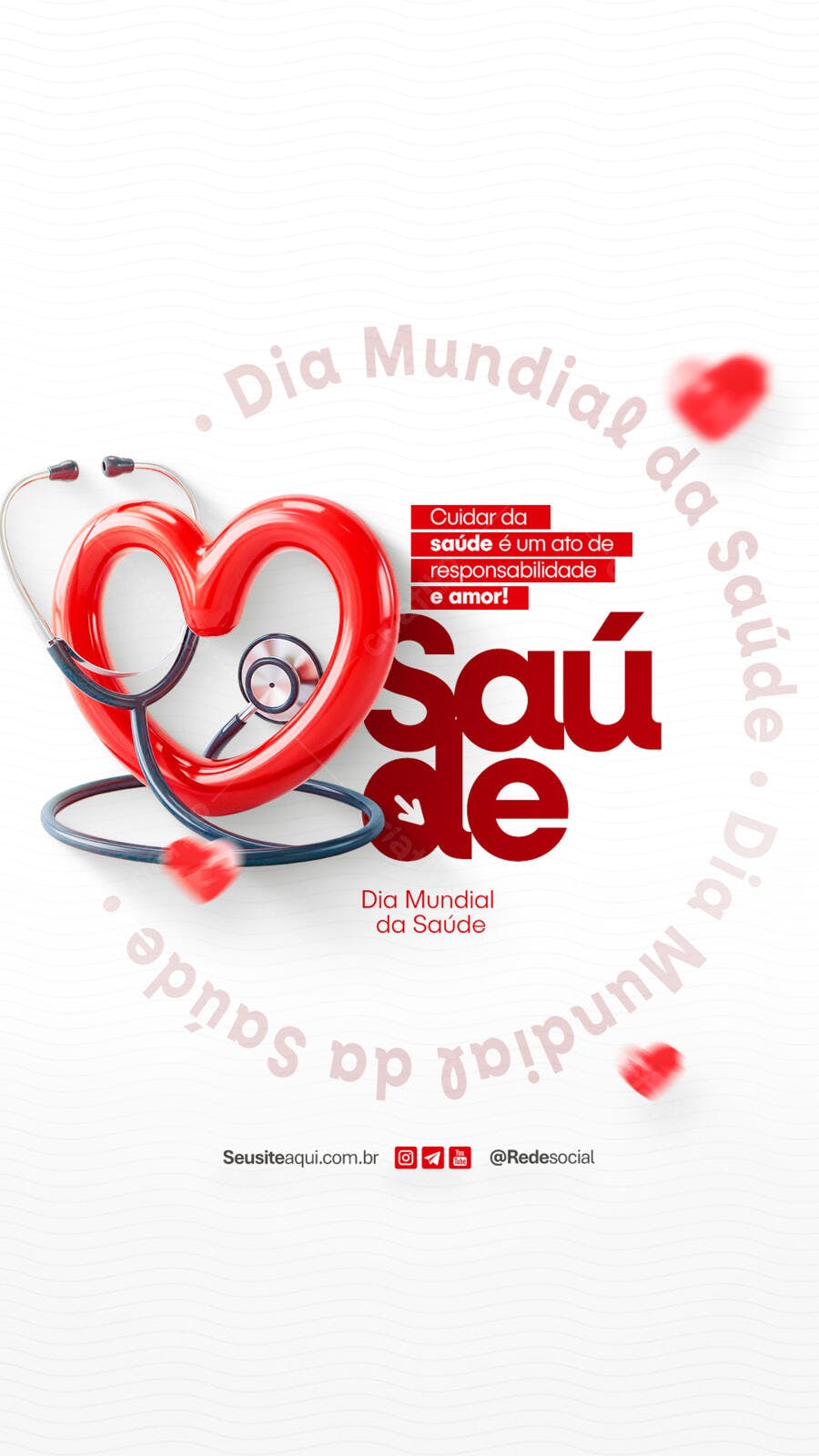 Post Dia Mundial da Saúde PSD Editável