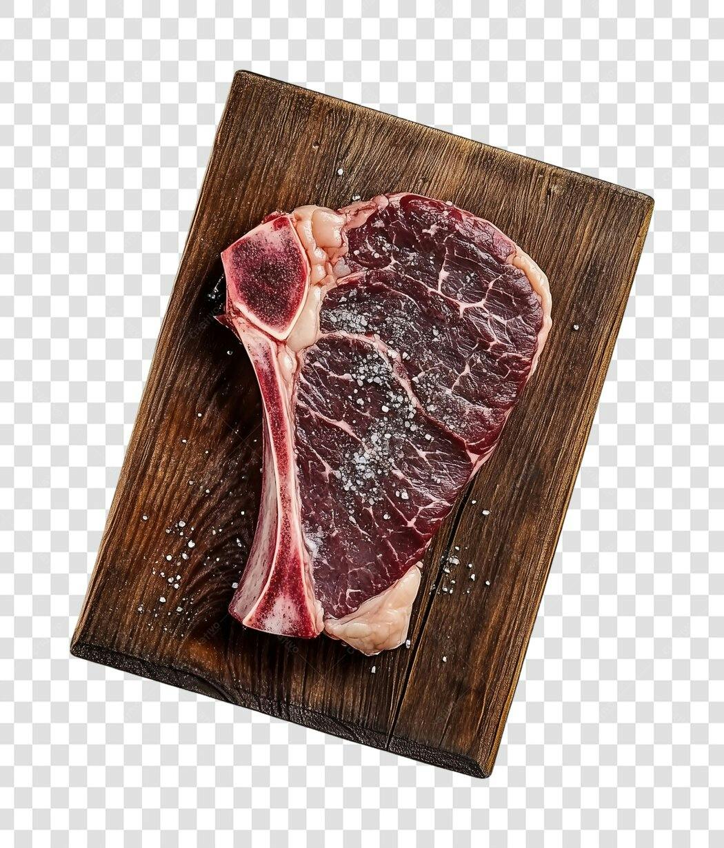 PNG Carne Churrasco Tábua de Madeira Fundo Transparente