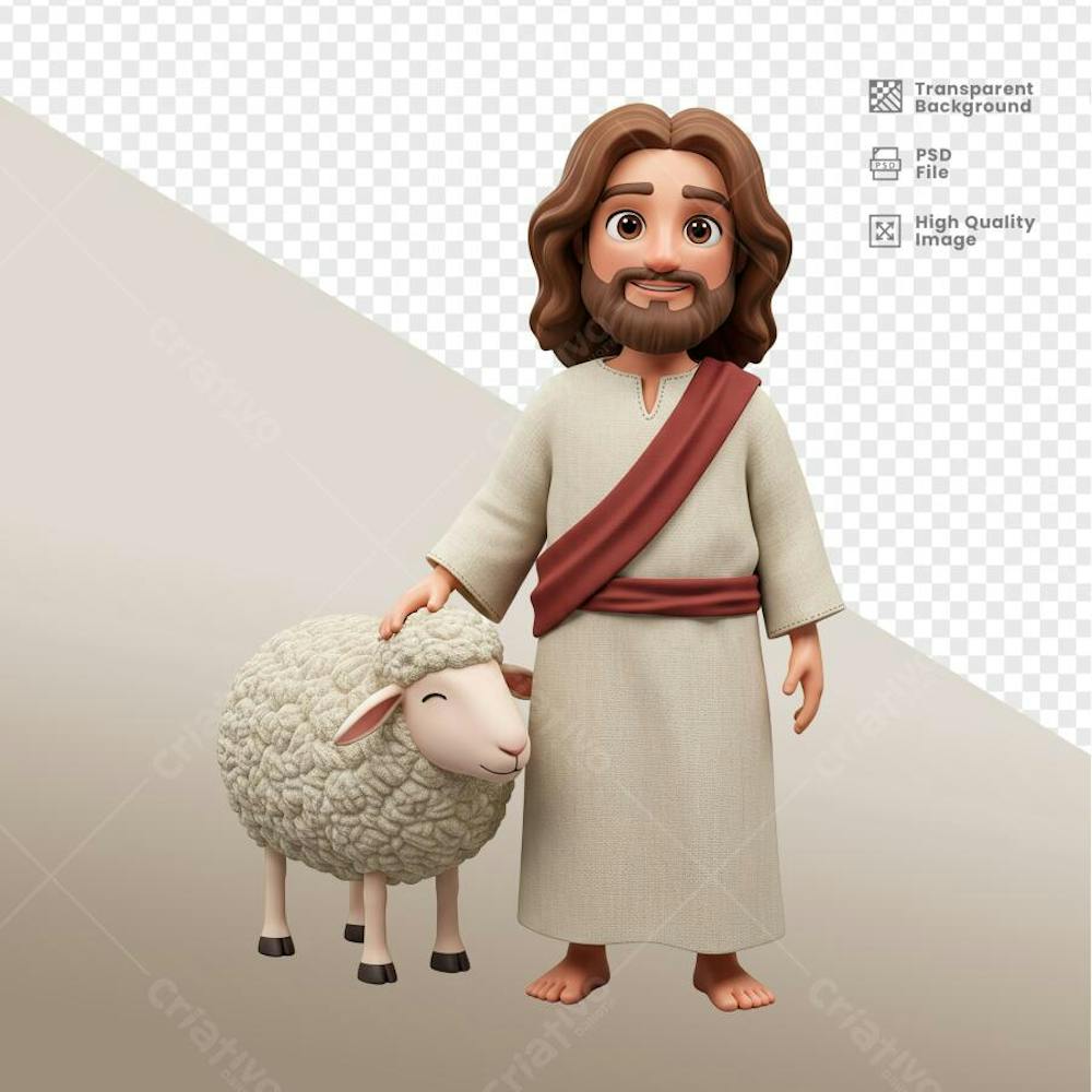 MASCOTE JESUS CRISTO 3D 55