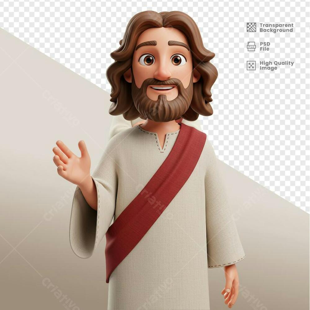 MASCOTE JESUS CRISTO 3D 50