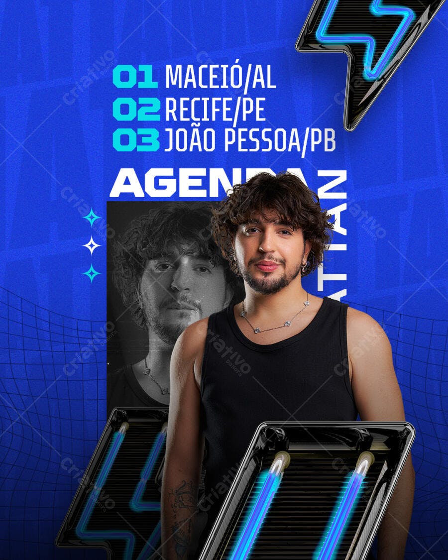 Flyer Tour Musical PSD Editável