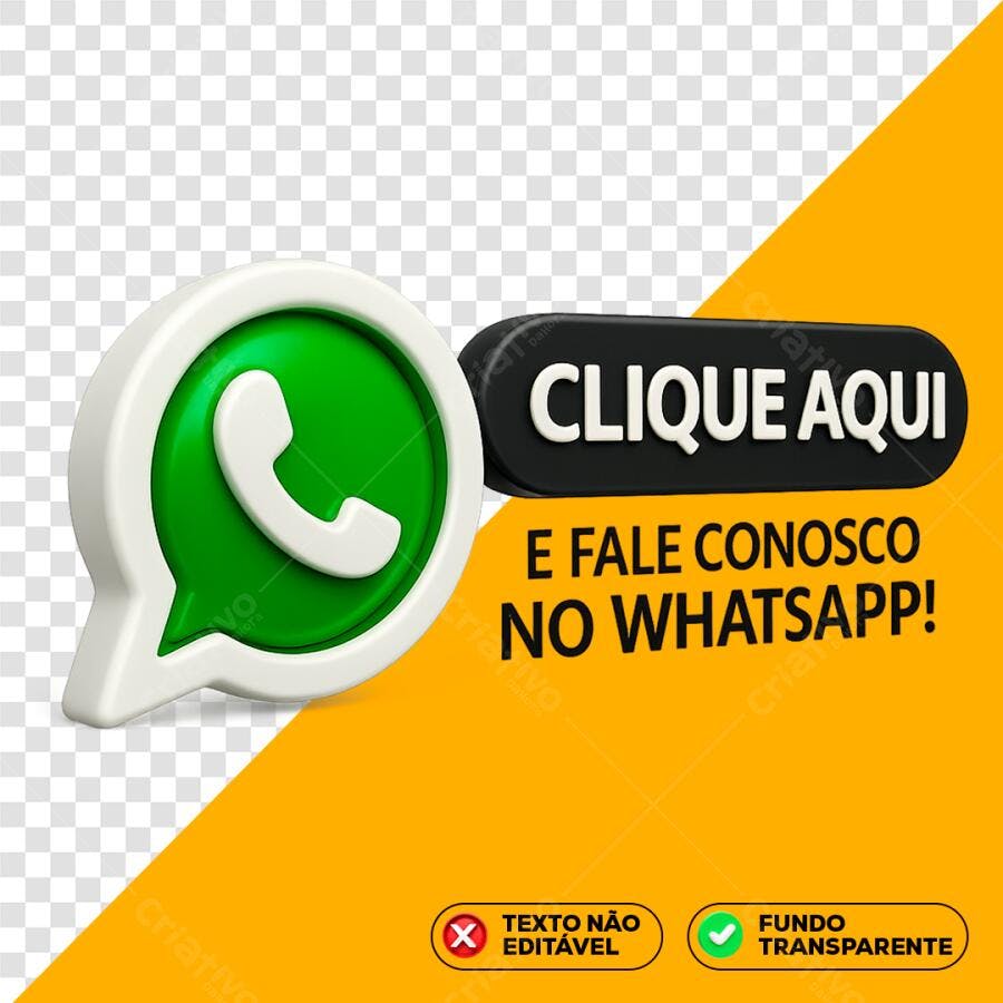 Banner WhatsApp PNG com fundo transparente