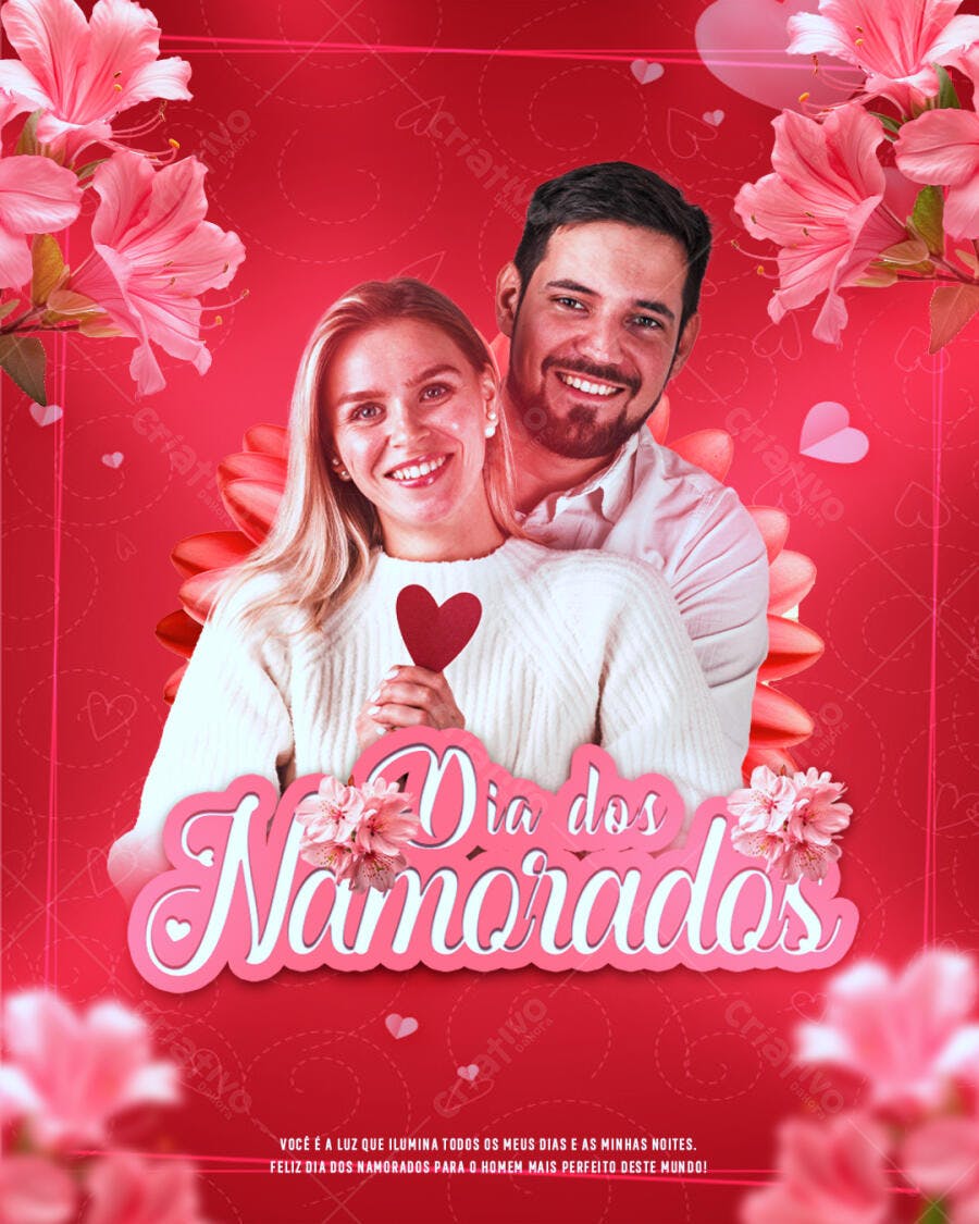 Flyer Dia dos Namorados PSD Editável
