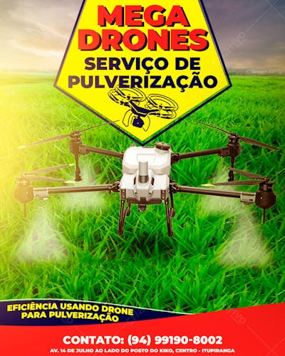 MEGA DRONE PULVERIZAÇÃO
