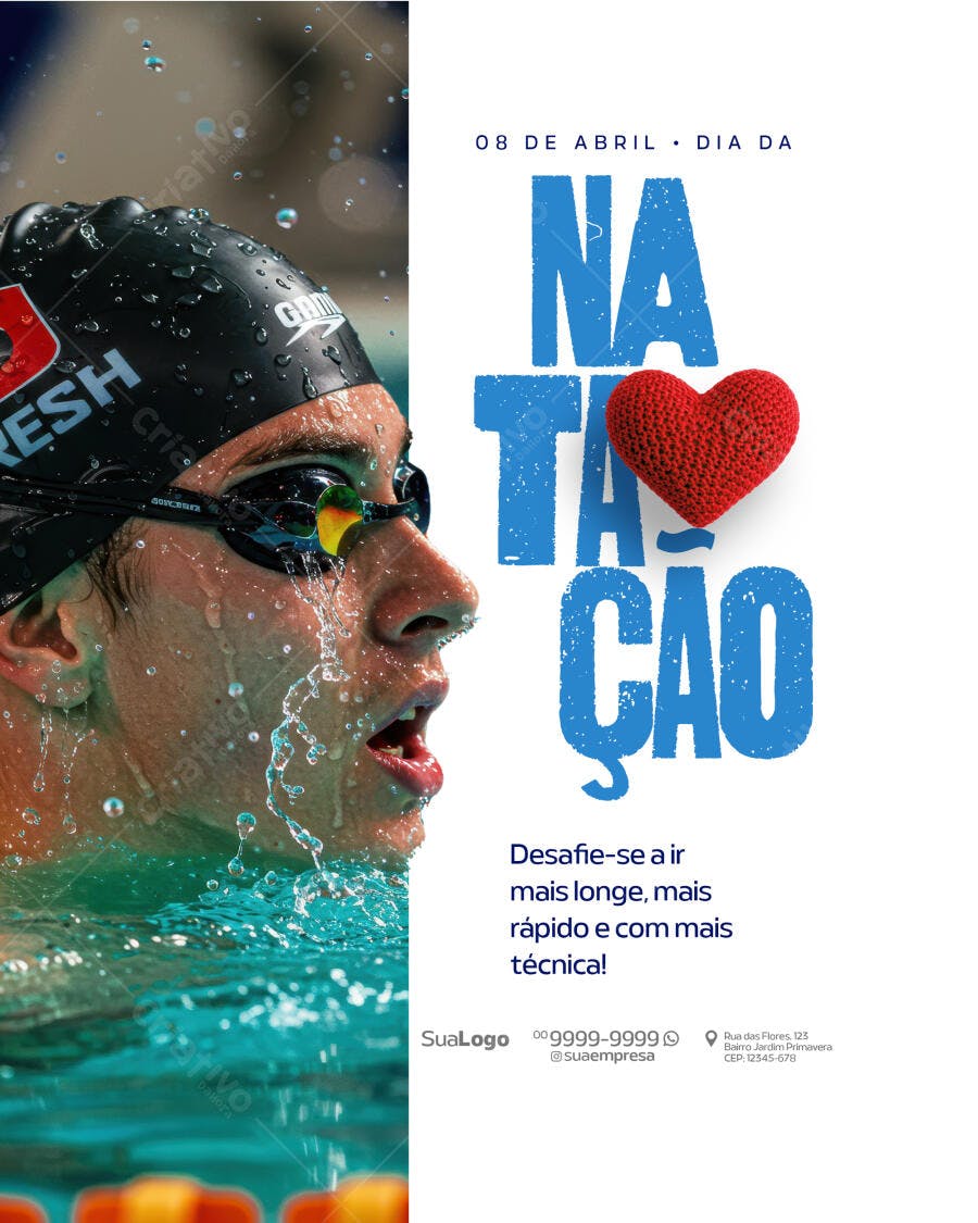Flyer Dia Mundial da Saúde PSD Editável
