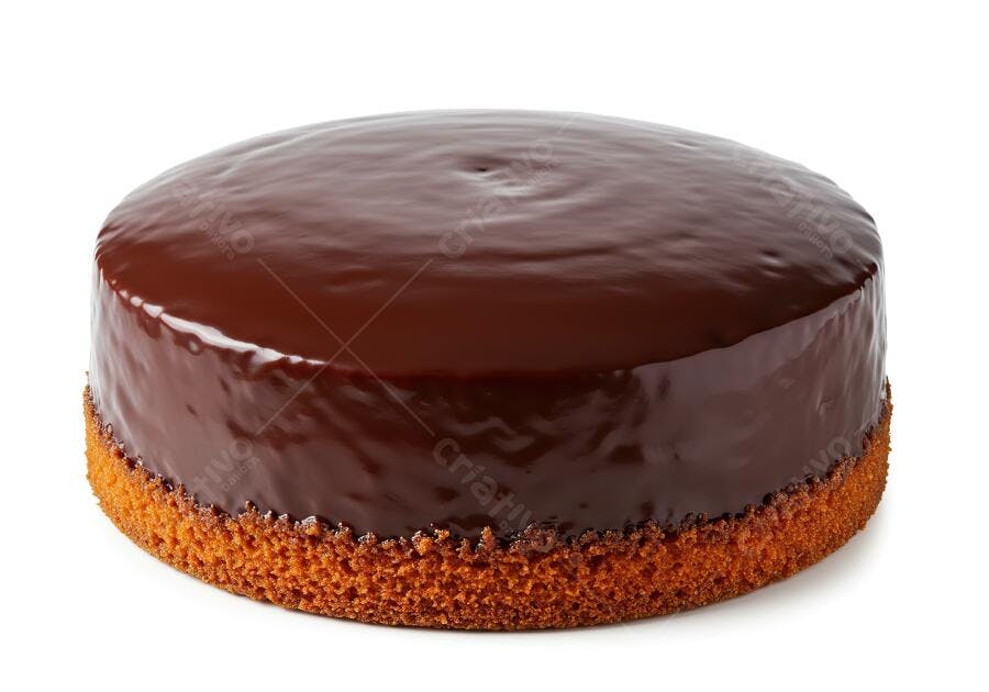 Bolo de chocolate cobertura brilhante