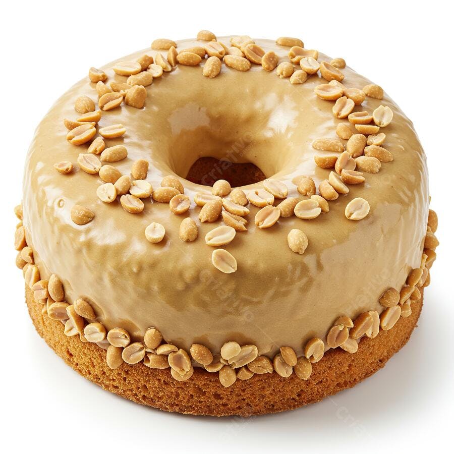 Doce de amendoim com cobertura caramelada