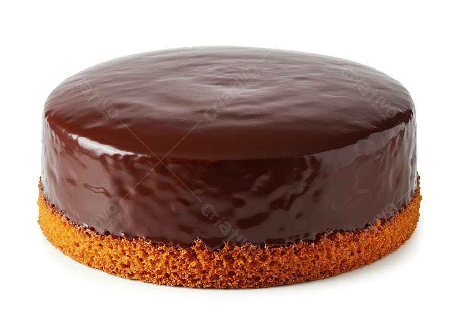 Bolo de chocolate com cobertura brilhante