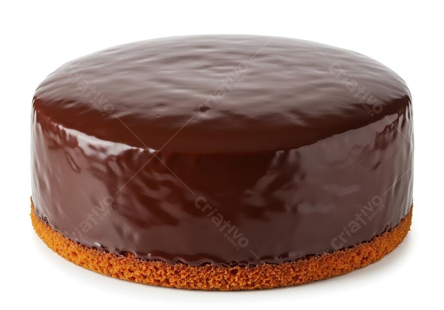 Bolo de chocolate cobertura brilhante