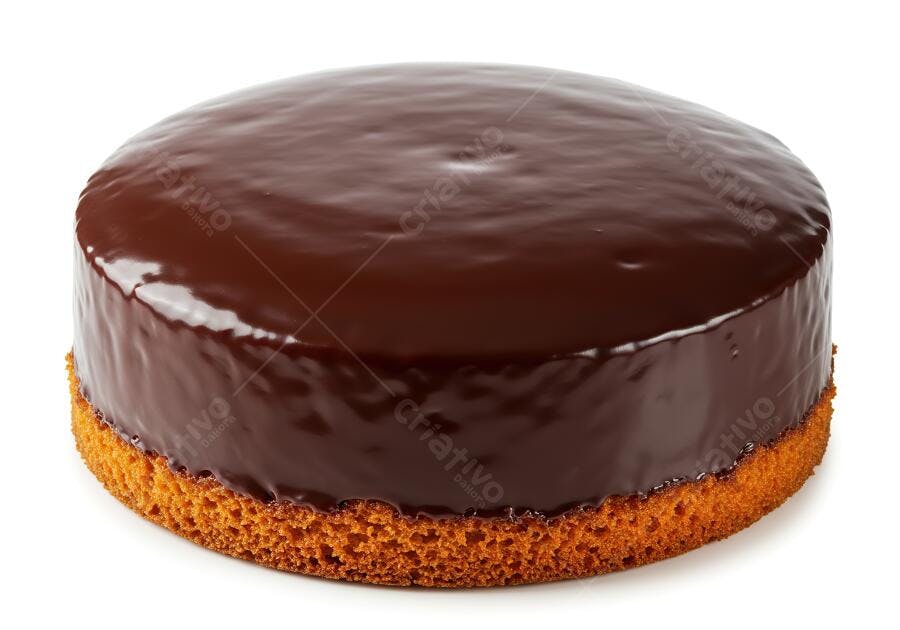 Bolo de chocolate cobertura brilhante
