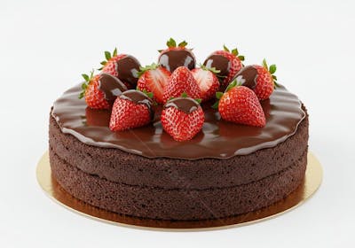 Bolo de Chocolate com Morangos4G
