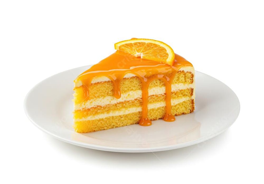 Fatia de Bolo de Laranja com CaldaG