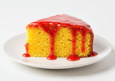 Fatia de Bolo de Fubá com GoiabadaG