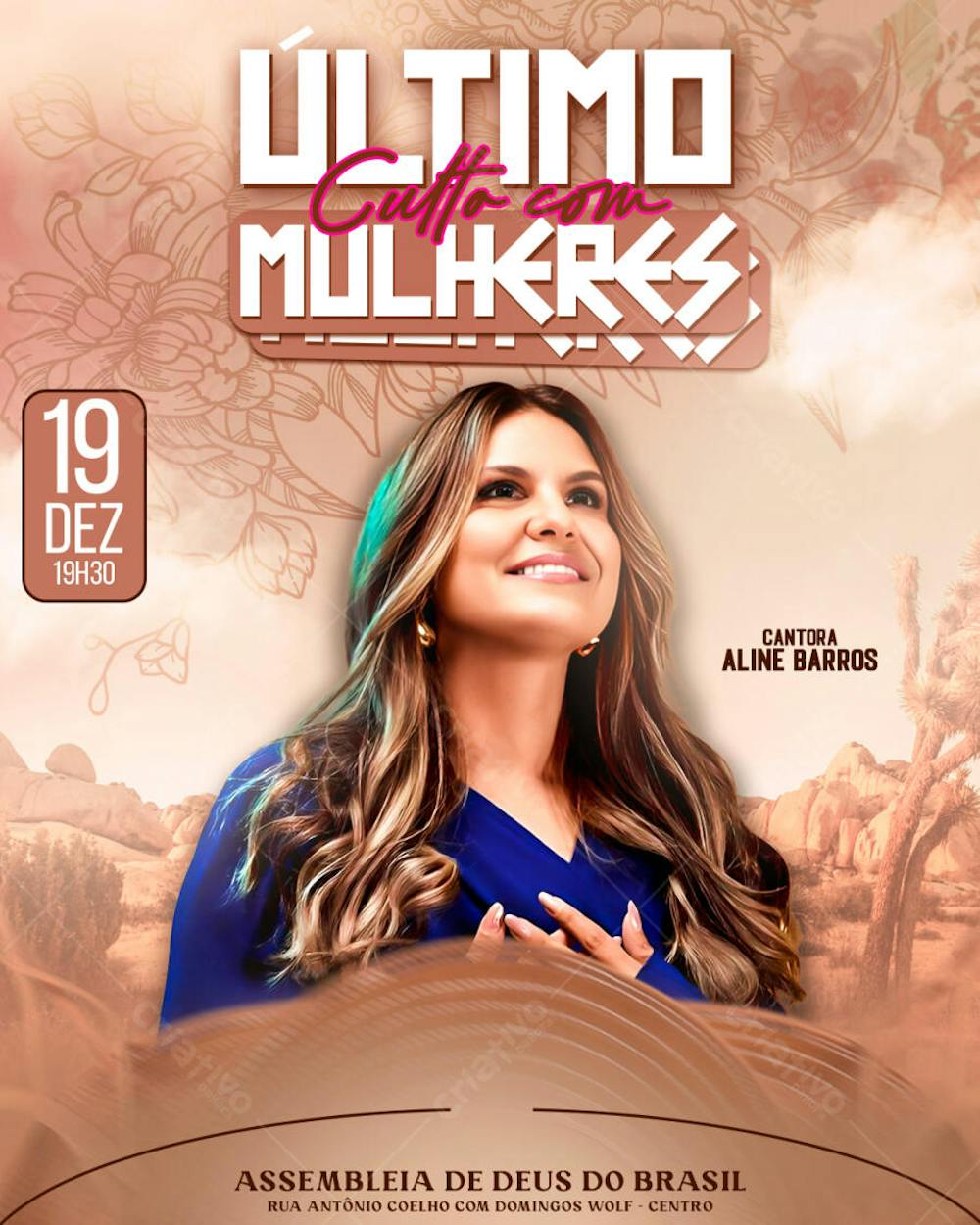 ULTIMO CULTO COM MULHERES ALINE BARROS