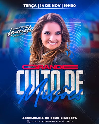 FLYER CULTO DE MISSÕES