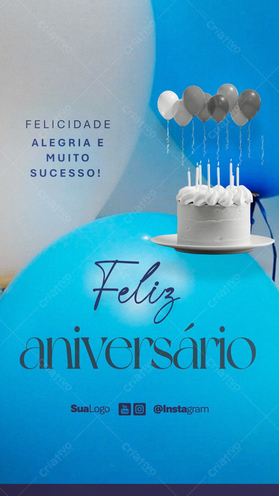 Flyer para Aniversário PSD Editável