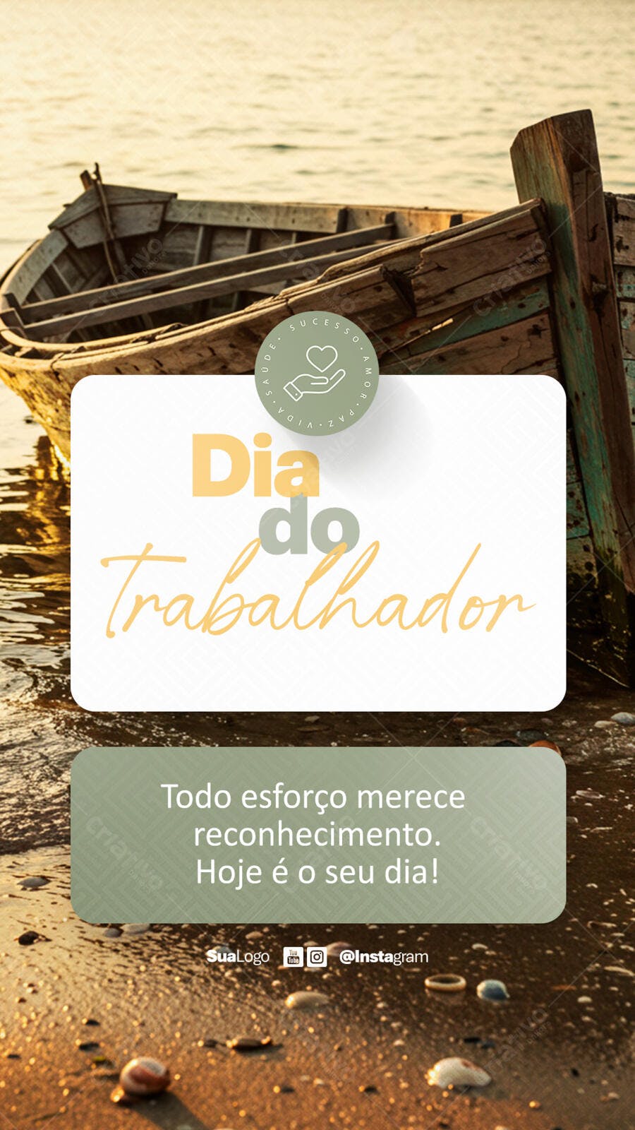 Postagem Dia do Trabalhador PSD Editável