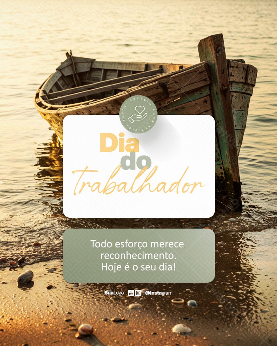 Postagem Dia do Trabalhador PSD Editável