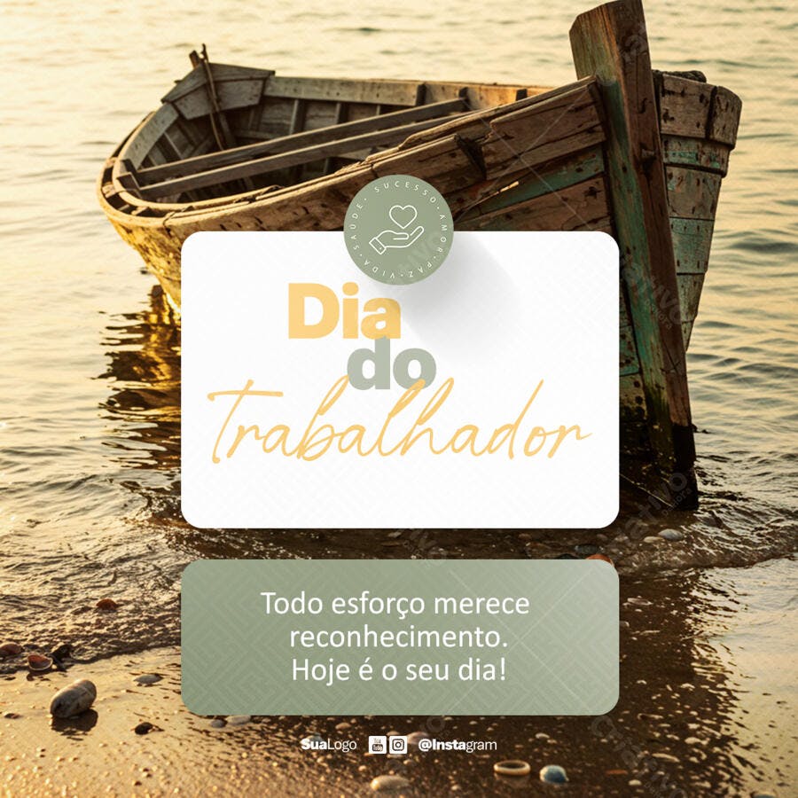 Postagem Dia do Trabalhador PSD Editável