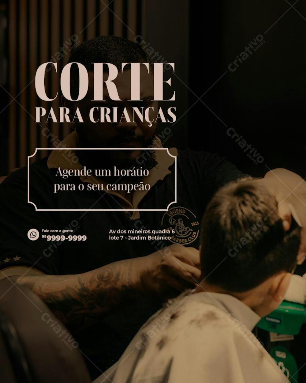 Corte para crianças.
