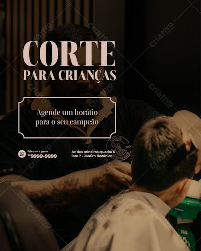 Corte para crianças.