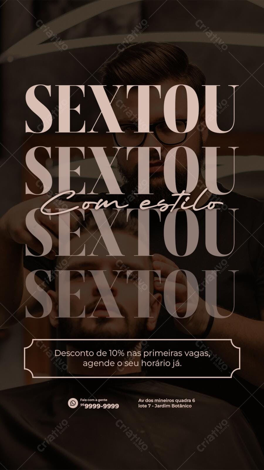 Flyer Sextou com Estilo PSD Editável