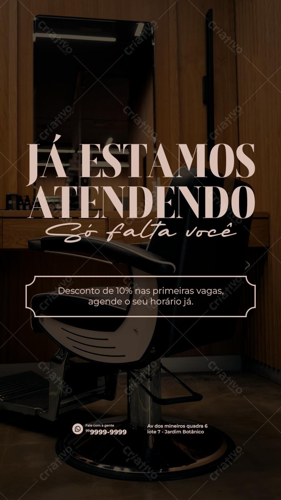 Flyer para Barbearia PSD Editável