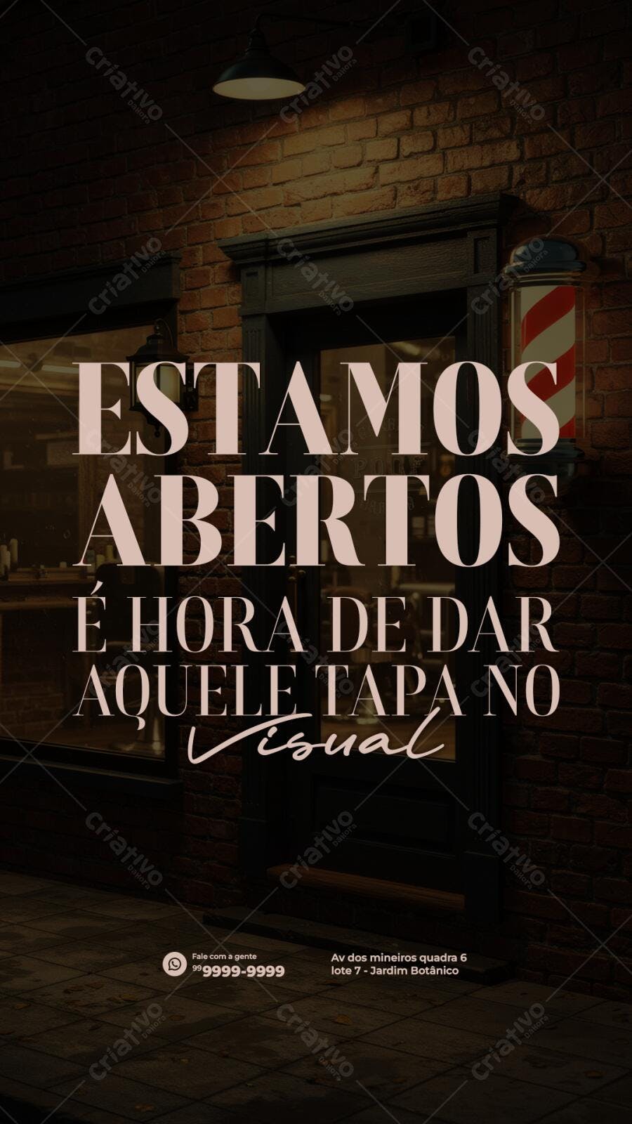 Flyer para Barbearia PSD Editável