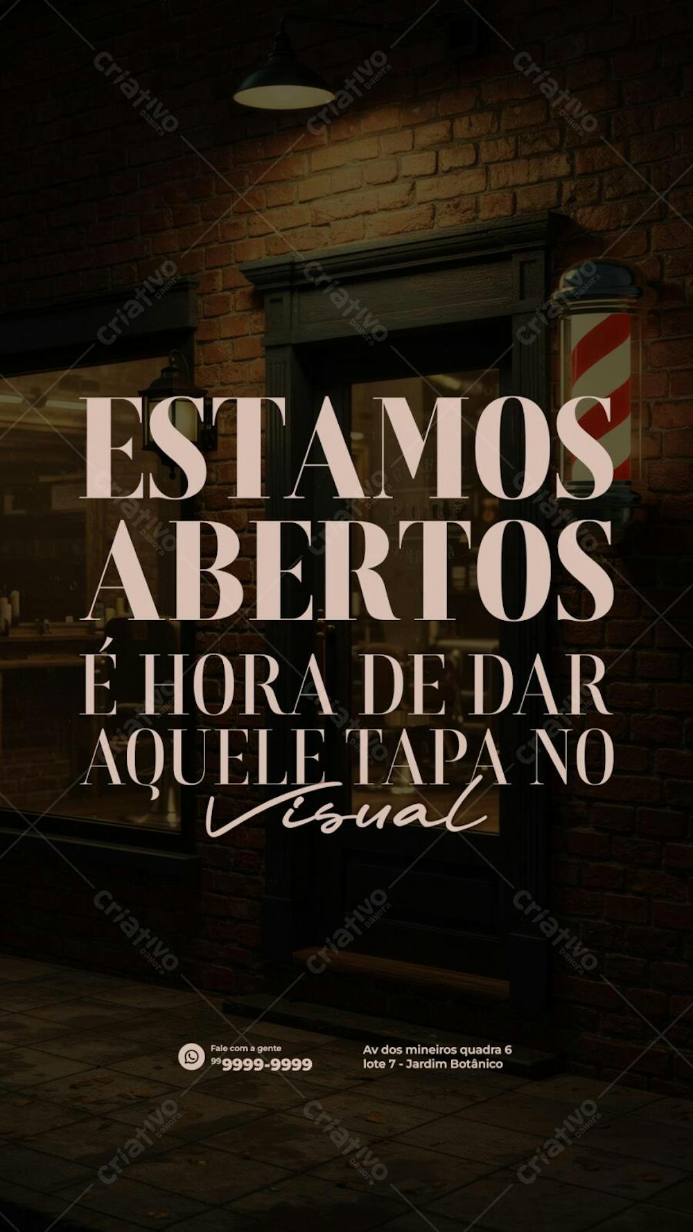 Estamos abertos, é hora de dar aquele tapa no visual